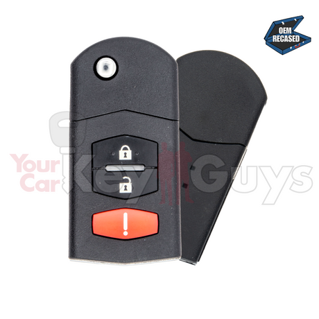 2006-2015 Mazda 2 3 5 CX7 CX9 3B Flip Key BGBX1T478SKE12501