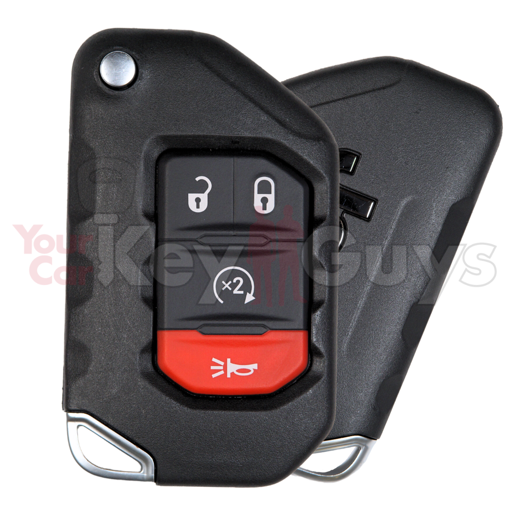 2018-2025 Jeep Wrangler | Gladiator 4B Remote Start Flip Smart Key OHT1130261