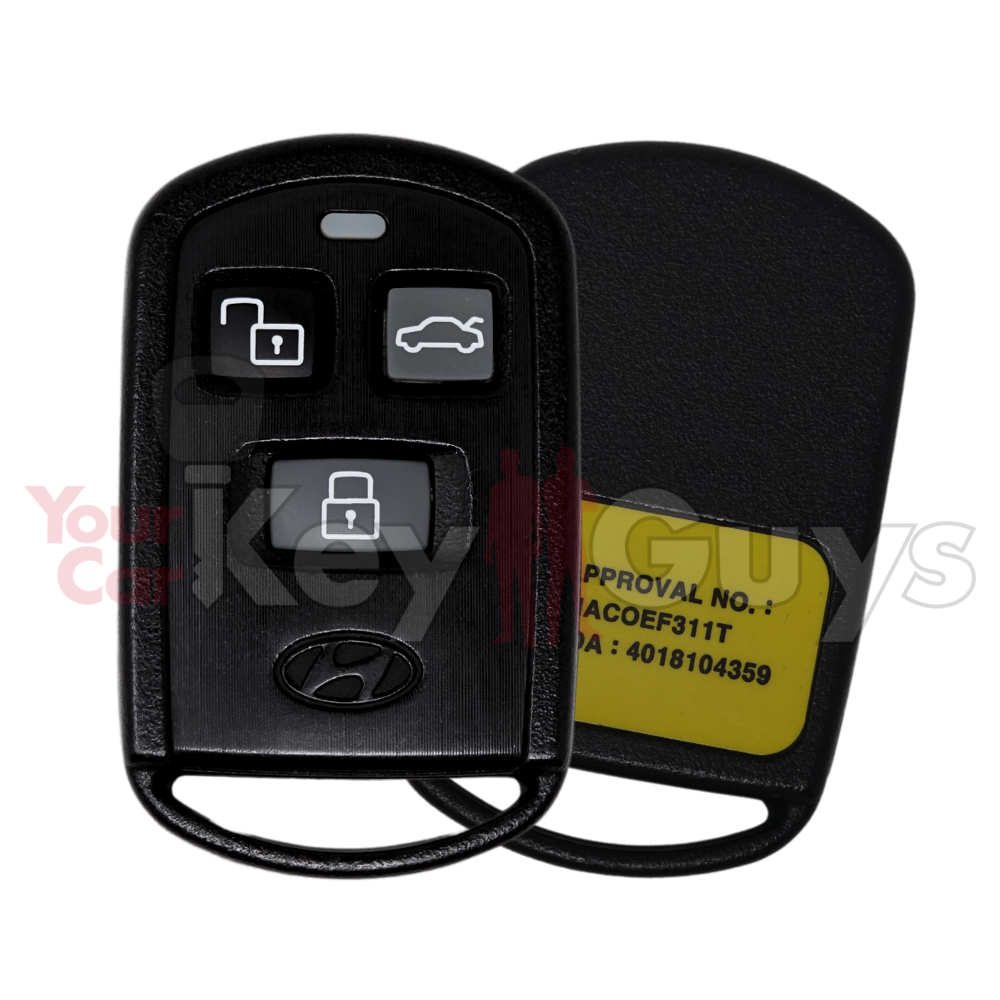 2002-2005 Hyundai Sonata 3B Trunk Remote Key PINHACOEF311T