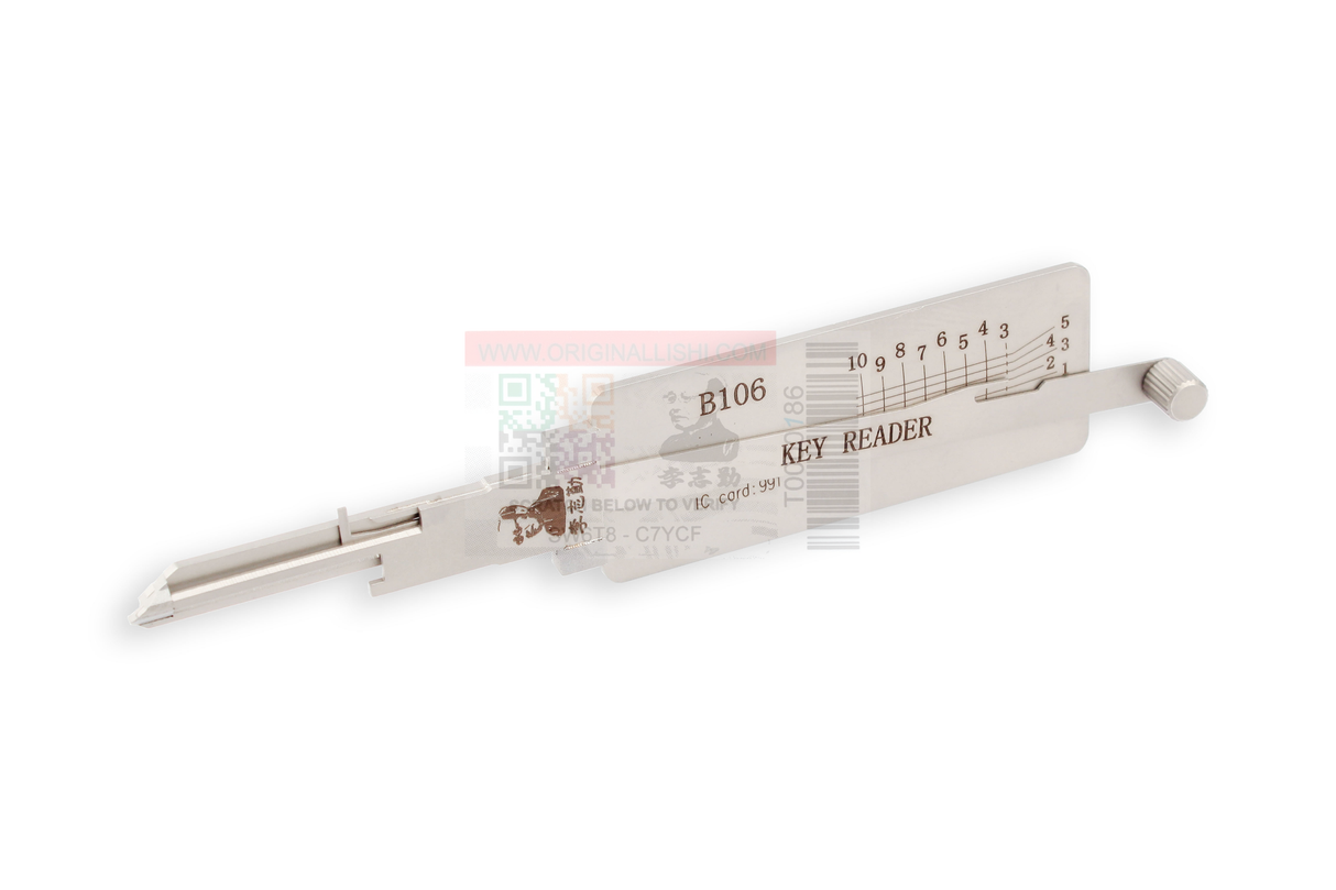 Original Lishi B106/B107 Key Reader 10 Cut - Anti Glare