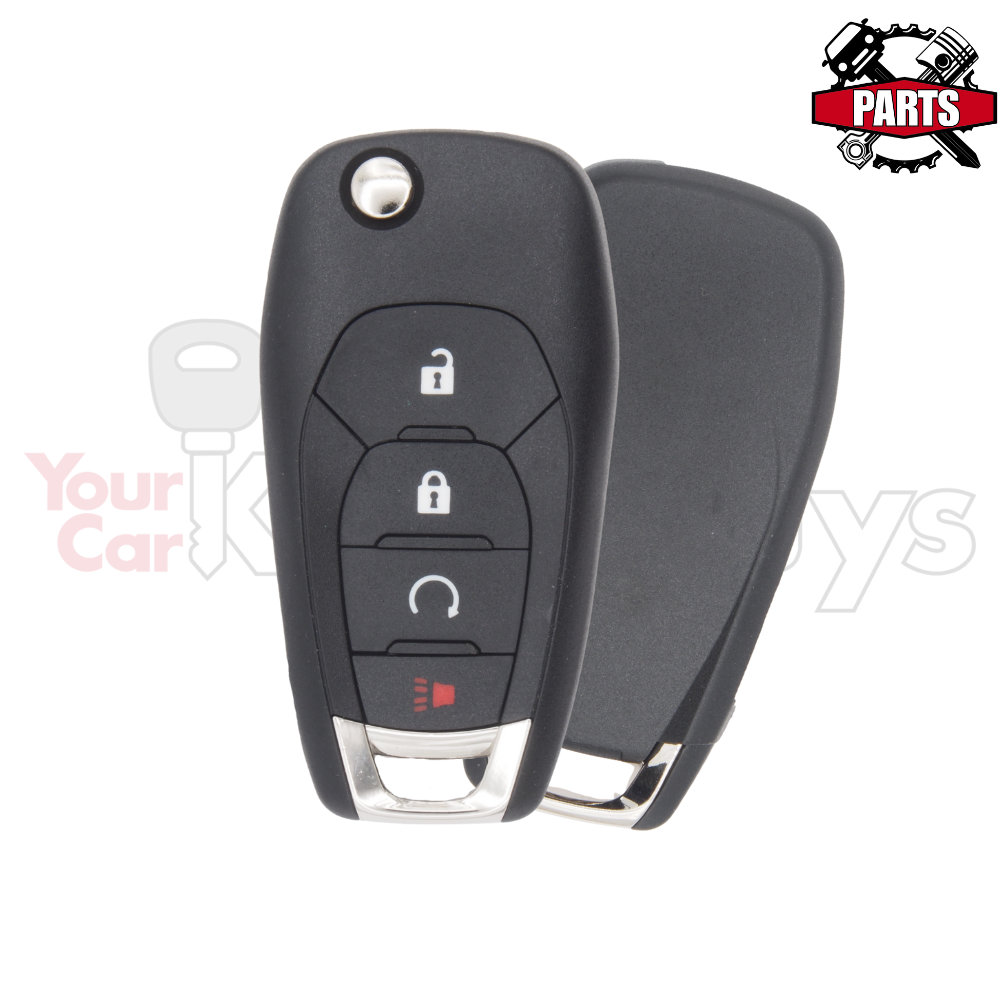 SHELL Replacement for Chevrolet Flip Key 4B Remote Start LXP-T003 LXP-T004
