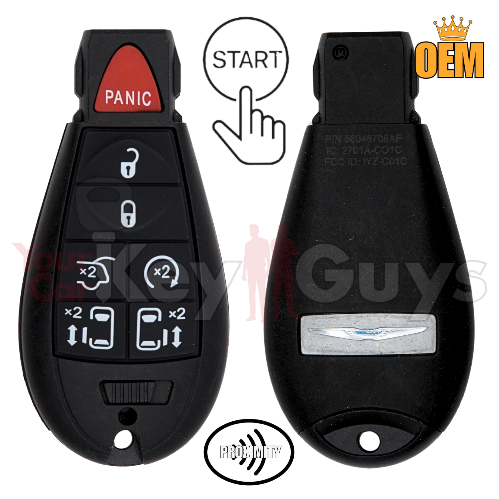 2008-2016 Chrysler Town & Country 7B Van Smart Proximity Fobik IYZ-C01C OEM