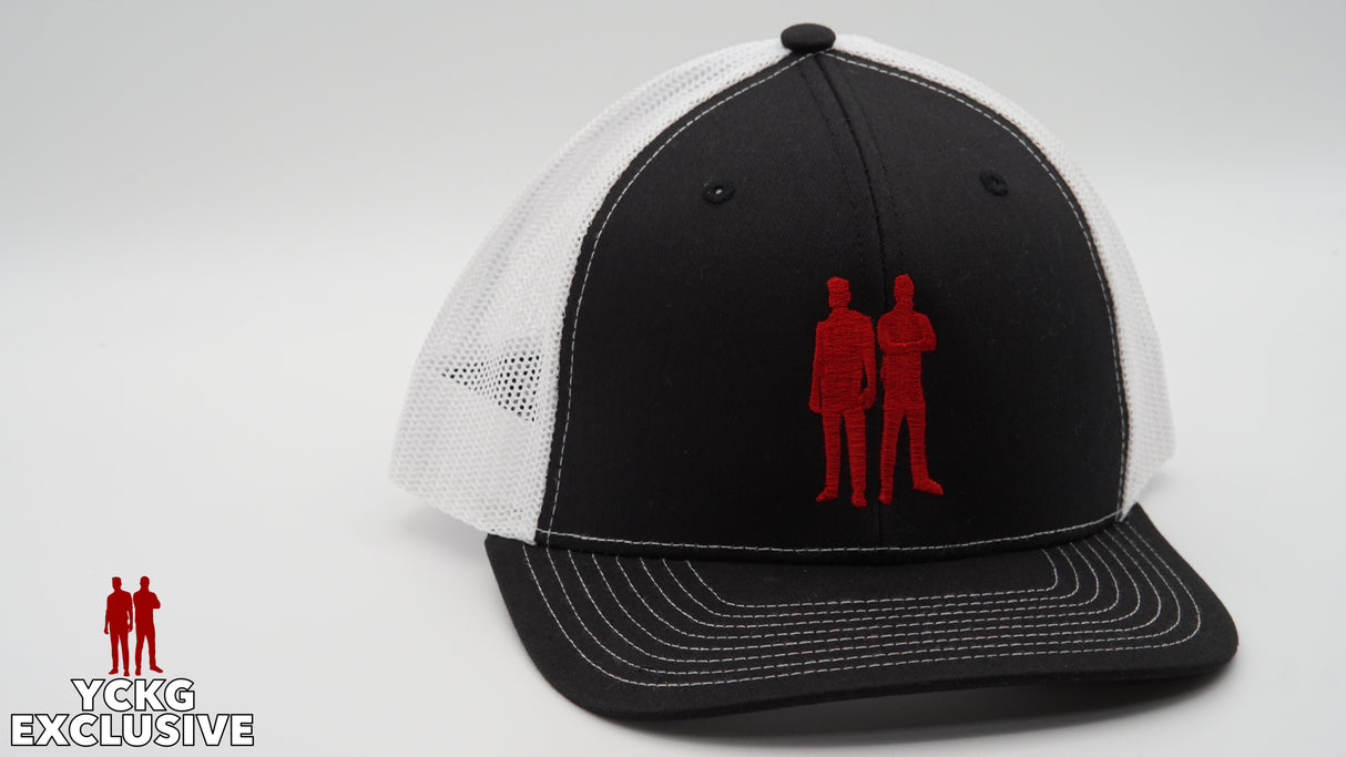 Your Car Key Guys Black and White Mesh Trucker Hat W/ Embroidered The Key Guys Logo