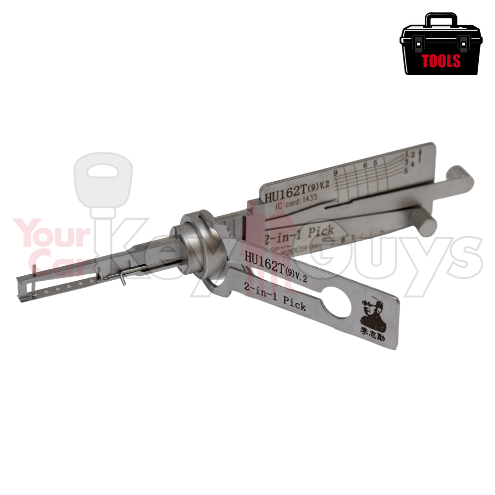 Original Lishi HU162T V2 Side Cuts (2 in 1) Pick 9 Cut Anti Glare