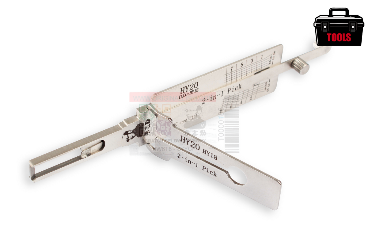 Original Lishi HY20/HY18 (2-in-1) Pick 8 Cut NOT Anti Glare