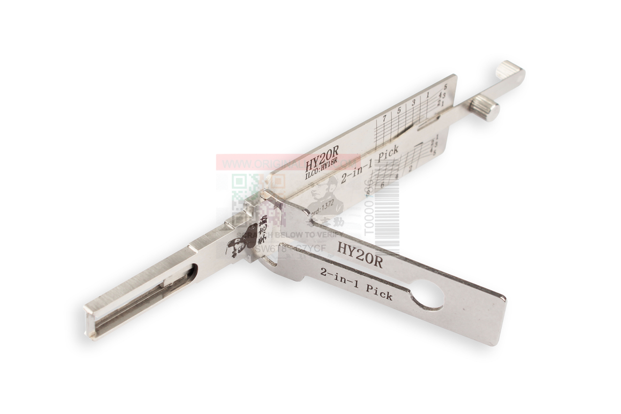 Original Lishi HY20R (2 in 1) Pick 8 Cut Anti Glare