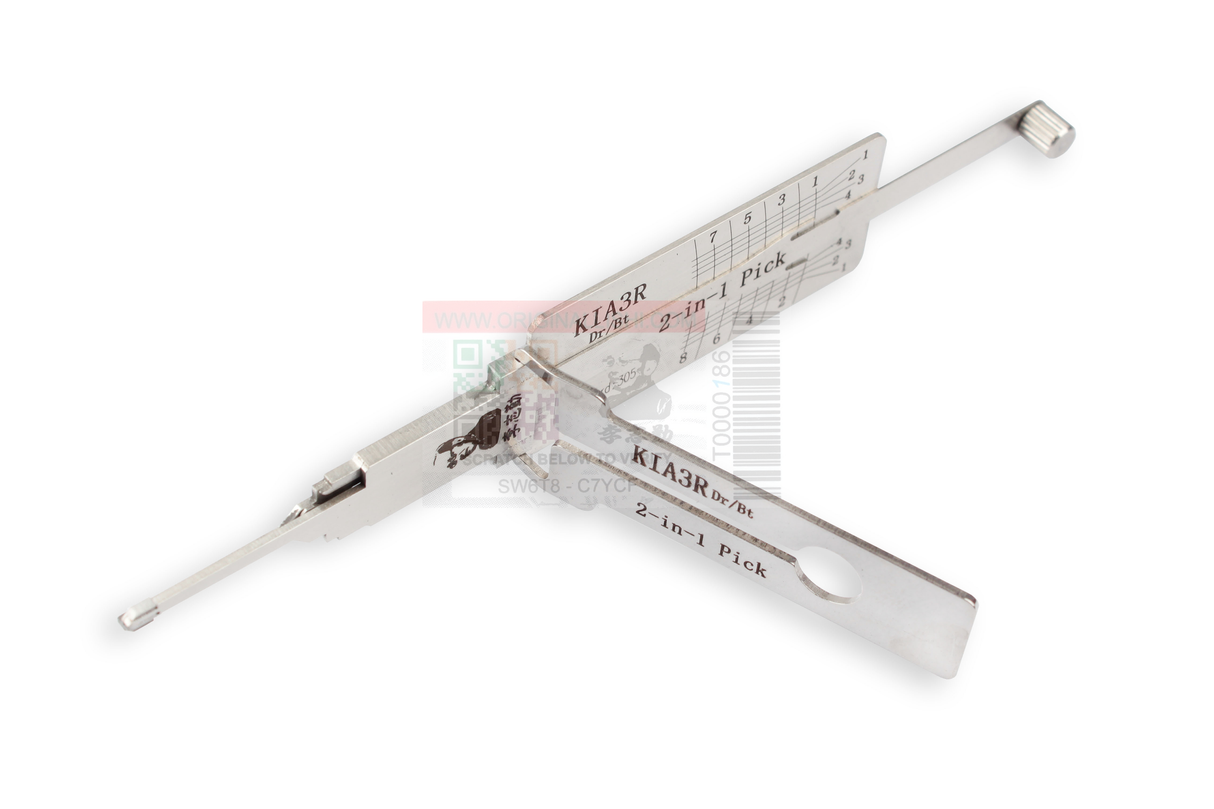 Original Lishi KIA3R (2 in 1) Pick 8 Cut /Dr/Bt