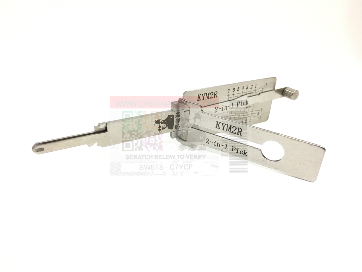 Original Lishi KYM2R (2 in 1) Pick 7 Cut Anti Glare