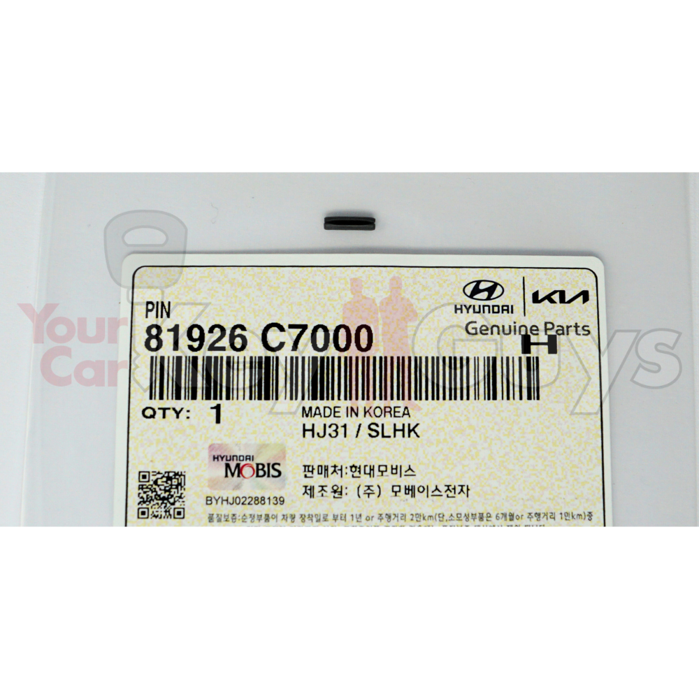 Roll Pin for Hyundai Kia Flip Keys OEM 81926-C7000