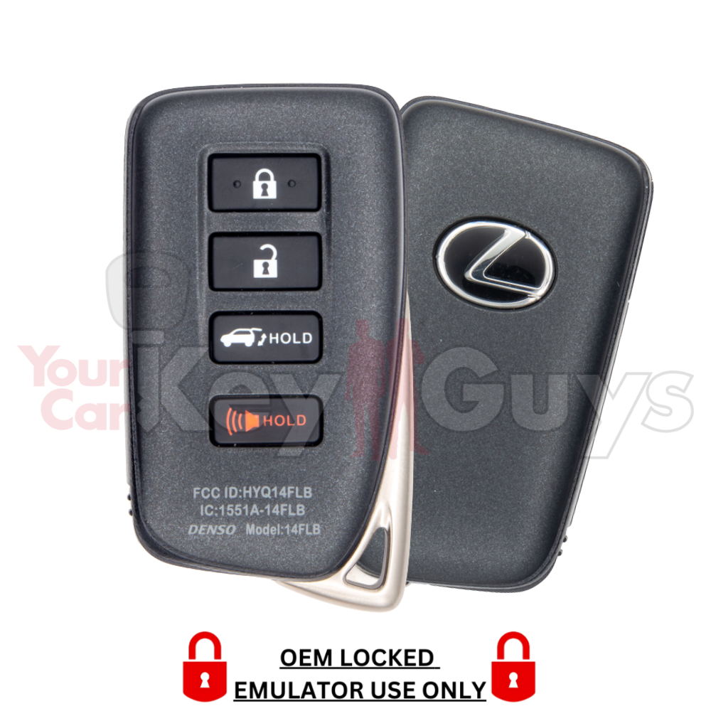 2021-2022 Lexus RX 4B Hatch Smart Key P4: AAAA  HYQ14FLB