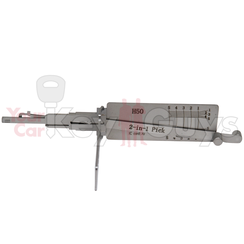 Original Lishi H50/FO14R (2 in 1) Pick 5 Cut Anti Glare