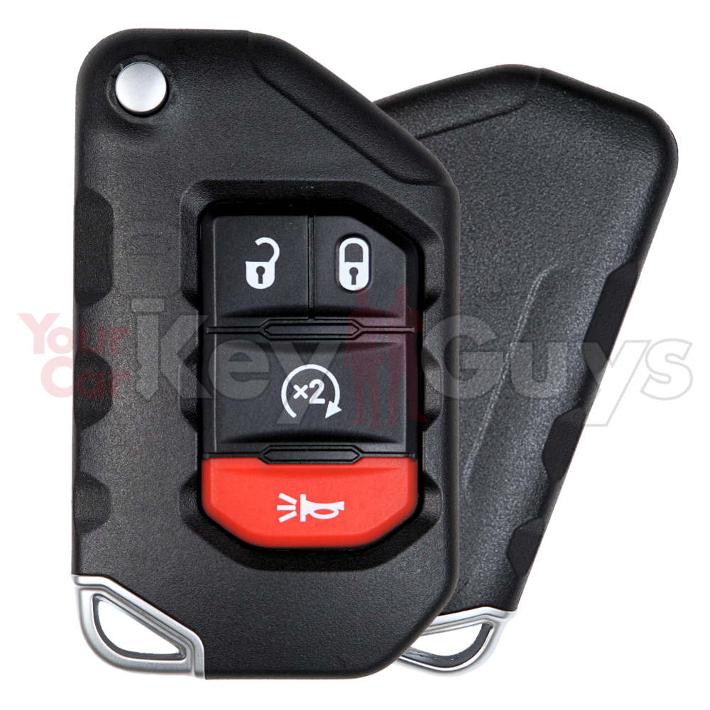 2018-2025 Jeep Wrangler | Gladiator 4B Remote Start Flip Smart Key OHT1130261