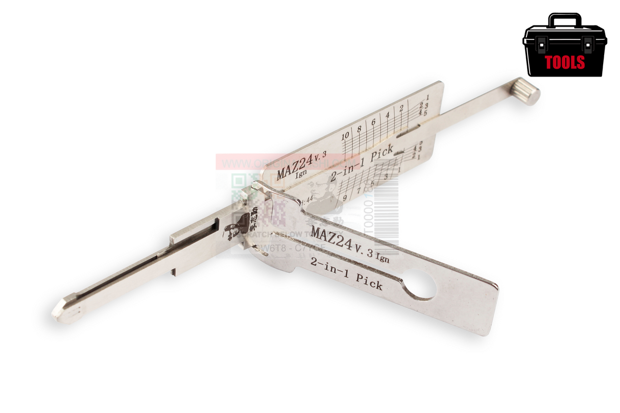Original Lishi MAZ24/MZ31 V3 (2 in 1) Pick Ignition 10 Cut