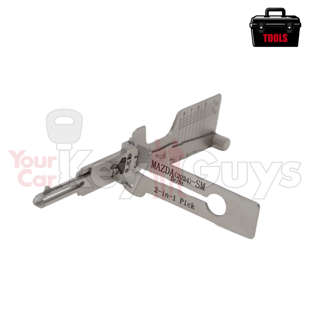 Original Lishi MAZDA(2024)-SM Door/Boot (2-in-1) Pick 10 Cut - Anti Glare