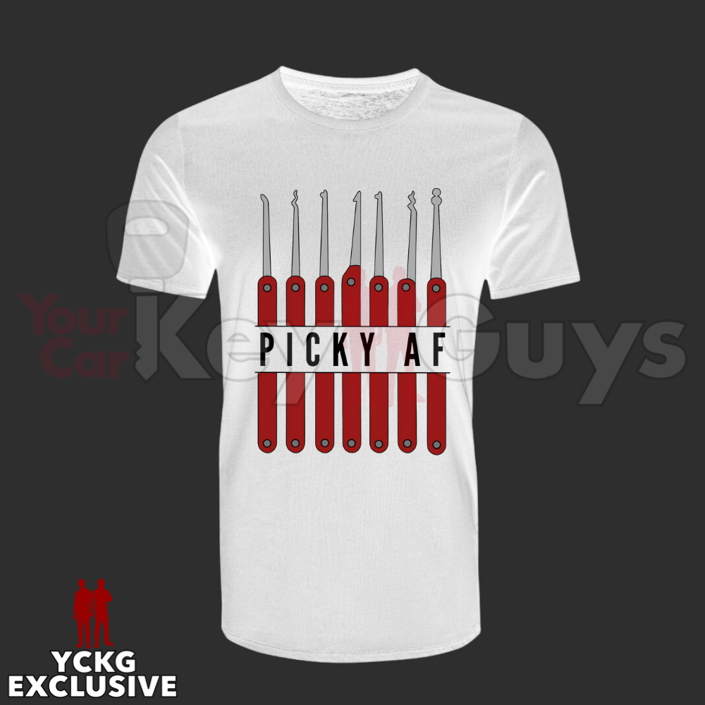 Your Car Key Guys White Picky AF Graphic T-Shirt