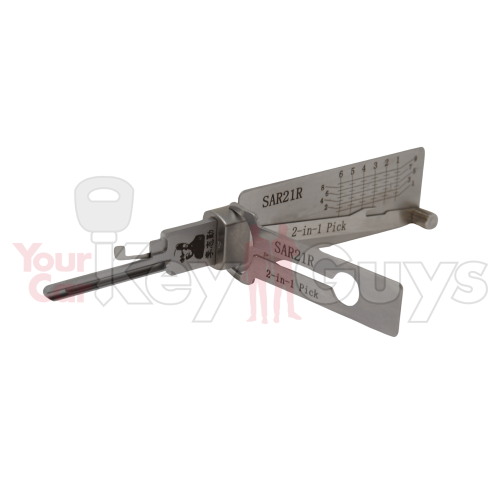 Original Lishi SAR21R Sargent LA (2 in 1) Pick 6 Cut Anti Glare