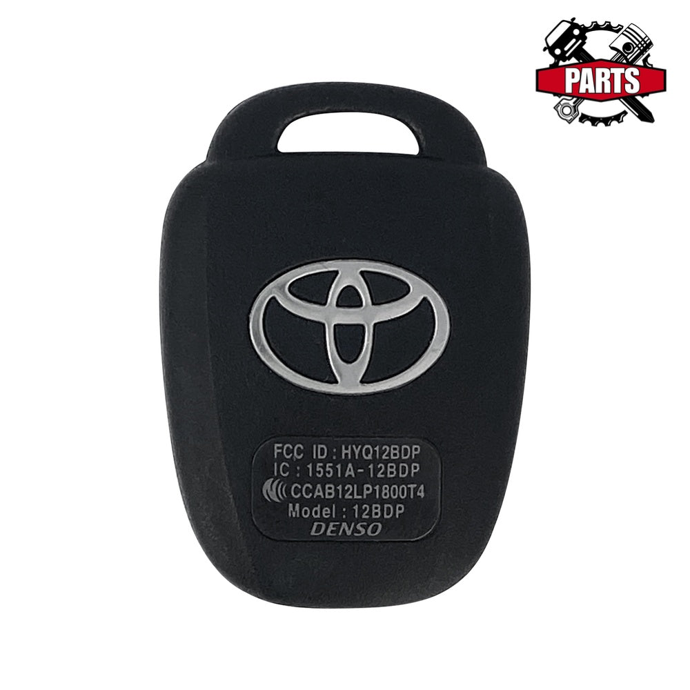 BACK COVER OEM Toyota RHK HYQ12BDP w/ Sticker