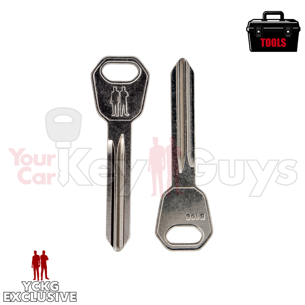 B106 GM Test Key Blank - 10 Pack