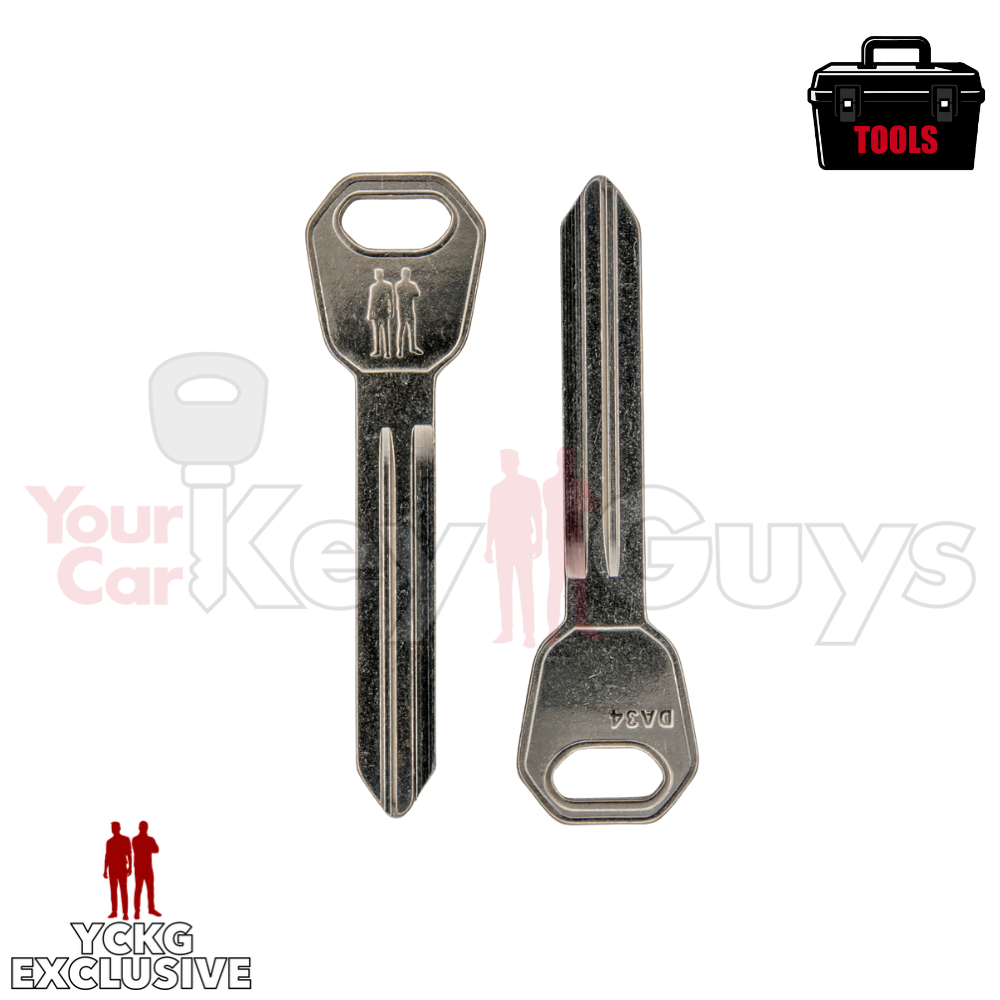 DA34 Nissan Infiniti Test Key Blank - 10x Pack