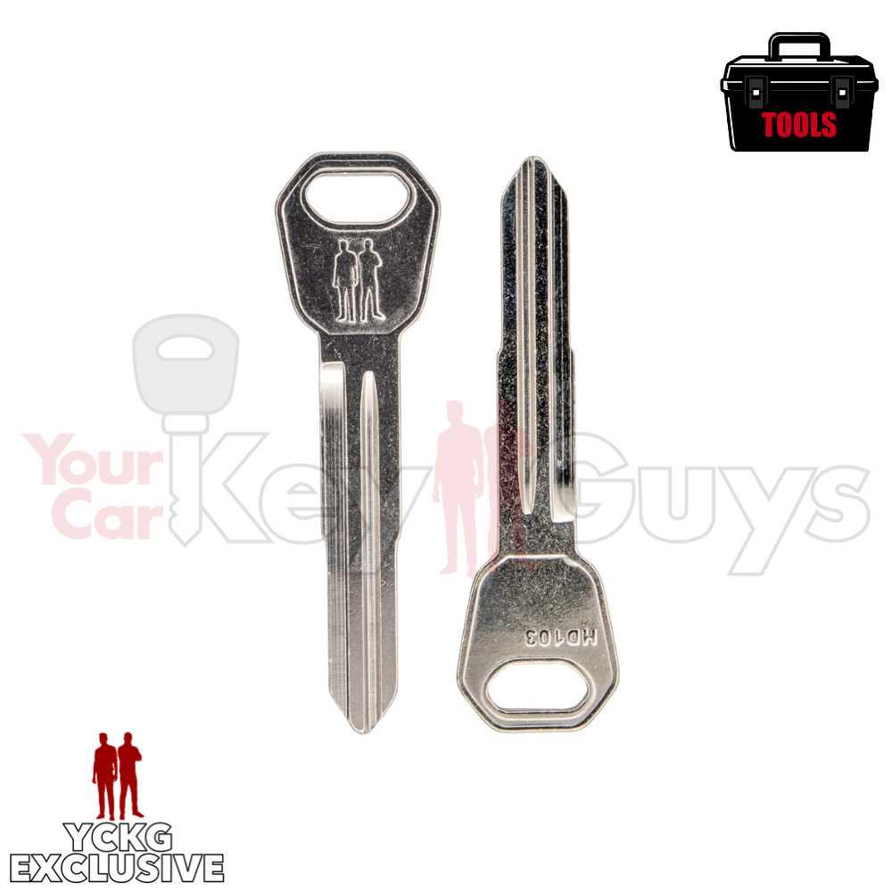 HD103 Honda Acura Test Key Blank - 10x Pack