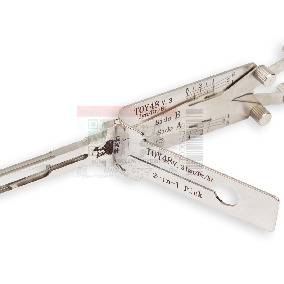 Original Lishi TOY48 V3 (2 in 1) Pick Ign/Dr/Bt 5 Cut Anti Glare – Your ...