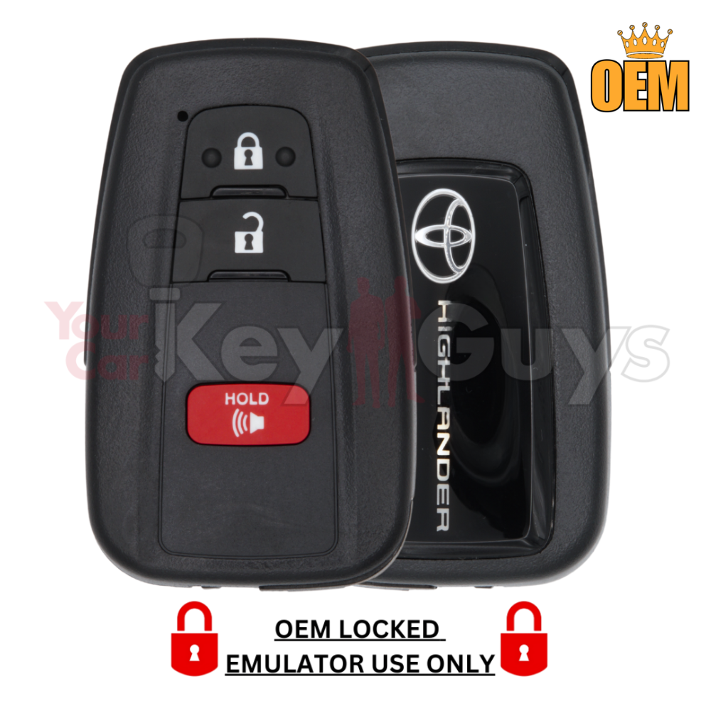 LOCKED OEM 2021-2023 Toyota Highlander 3B Smart Key HYQ14FLA