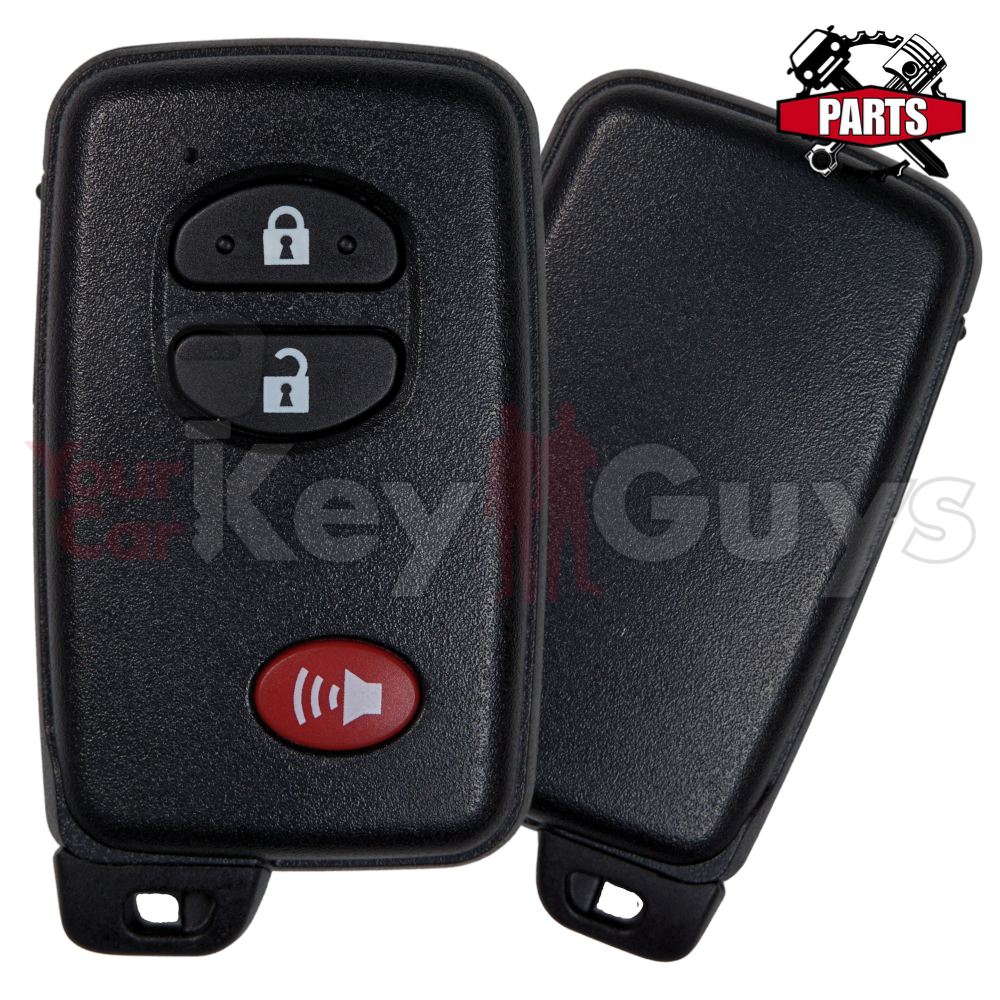 SHELL Replacement for 2009-2019 Toyota Smart Key 3B Black HYQ14ACX HYQ14AAB HYQ14AEM