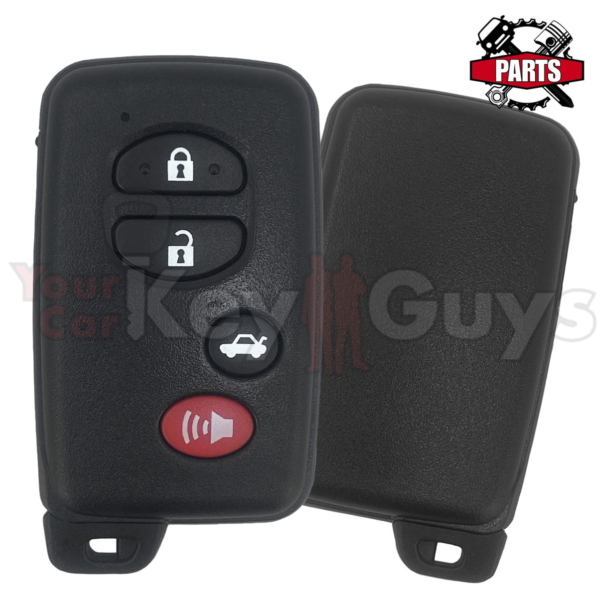 SHELL Replacement for 2007-2014 Toyota Avalon Camry Corolla 4B Trunk Smart Key Black