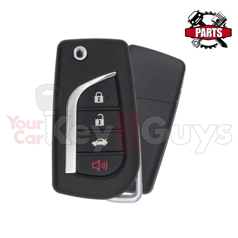 SHELL Replacement for 2018-2025 Toyota 4B Trunk Flip Key HYQ12BFB/HYQ12BGF