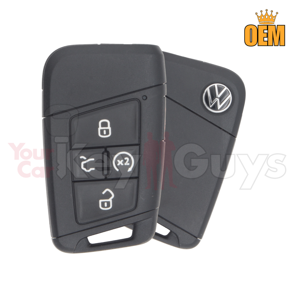 2018-2026 Volkswagen 5B Trunk Remote Start Smart Key Black MQB 5C KR5FS14T