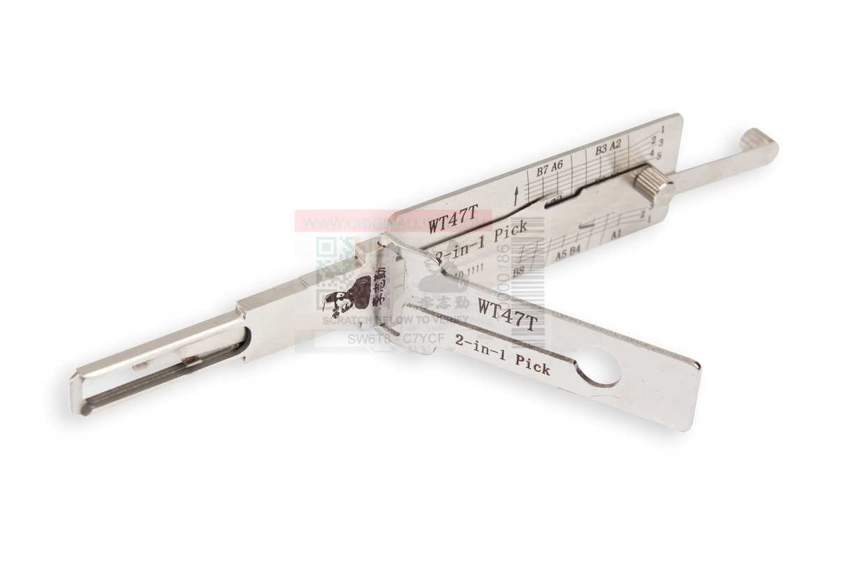 Original Lishi WT47T (2 in 1) Pick 8 cut - 4 Track