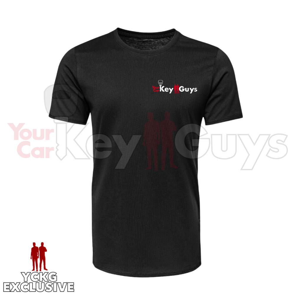 Your Car Key Guys Black Locksmith T-Shirt W/ YCKG Logo on Left Breast