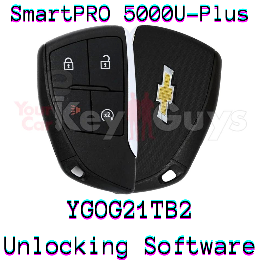 SmartPro 5000U Smart Key Unlocking Software Chevrolet YG0G21TB2 4B Remote Start
