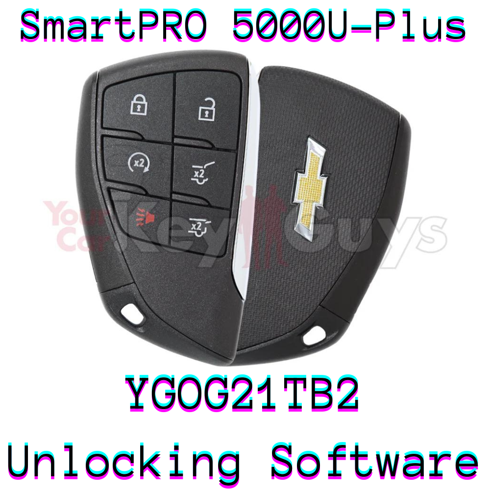 SmartPro 5000U Smart Key Unlocking Software Chevrolet YG0G21TB2 6B Hatch Glass