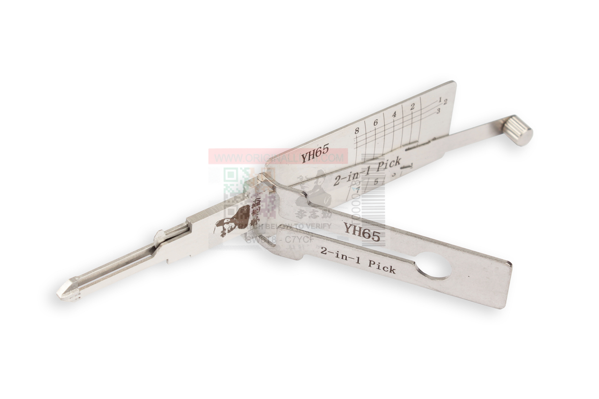 Original Lishi YH65 (2 in 1) Pick 8 Cut Anti Glare