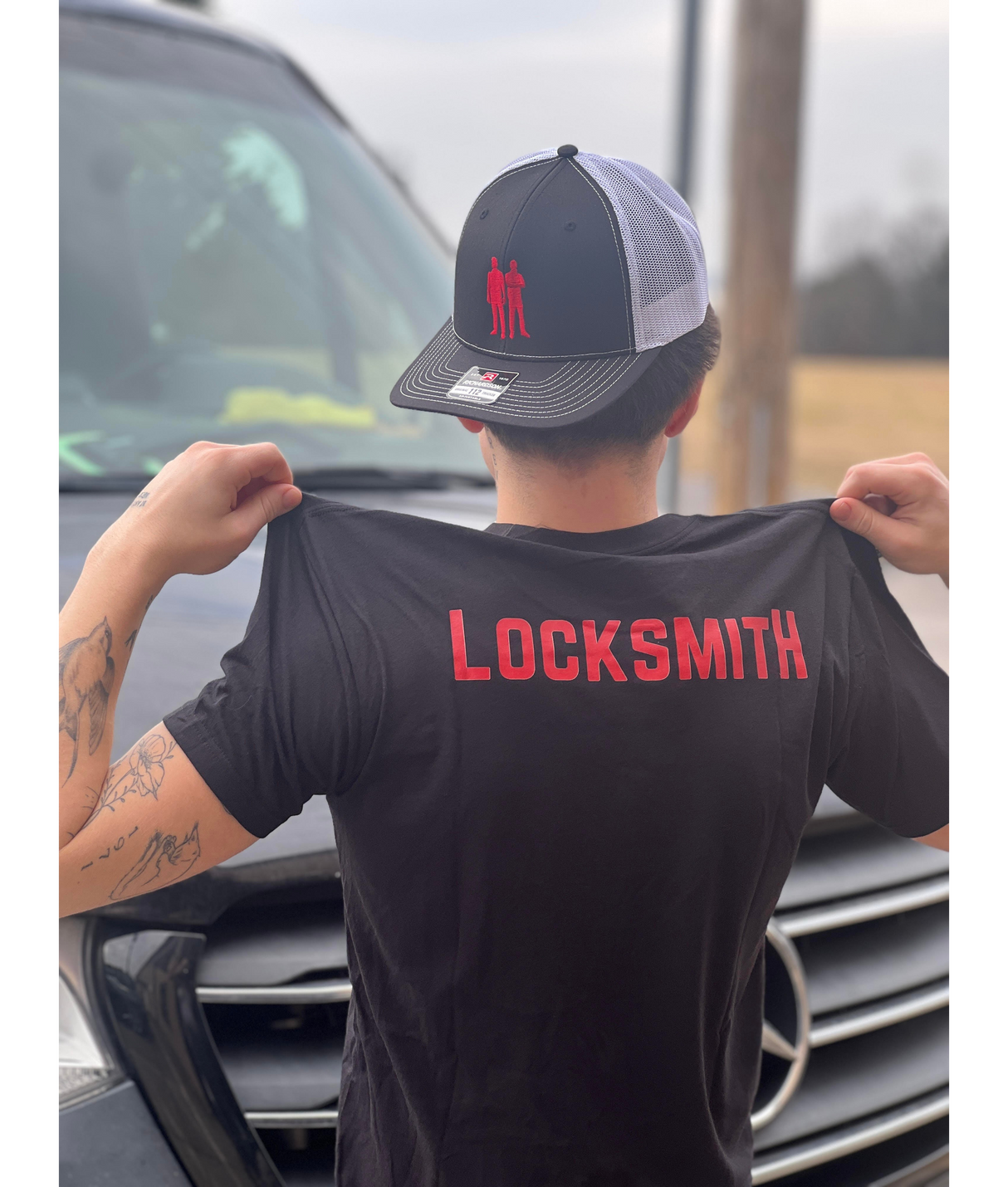 Your Car Key Guys Black Locksmith T-Shirt W/ YCKG Logo on Left Breast