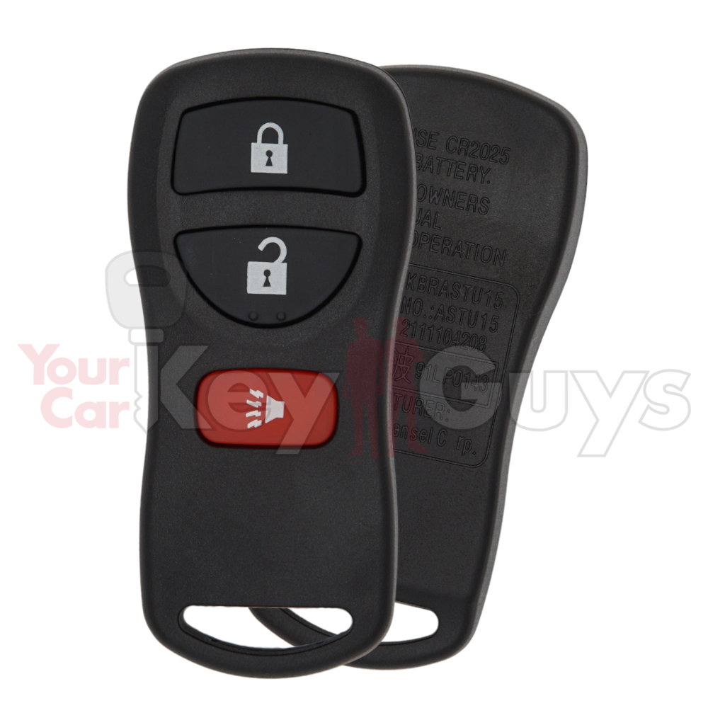 SHELL Replacement for Nissan Remote 3B KBRASTU15