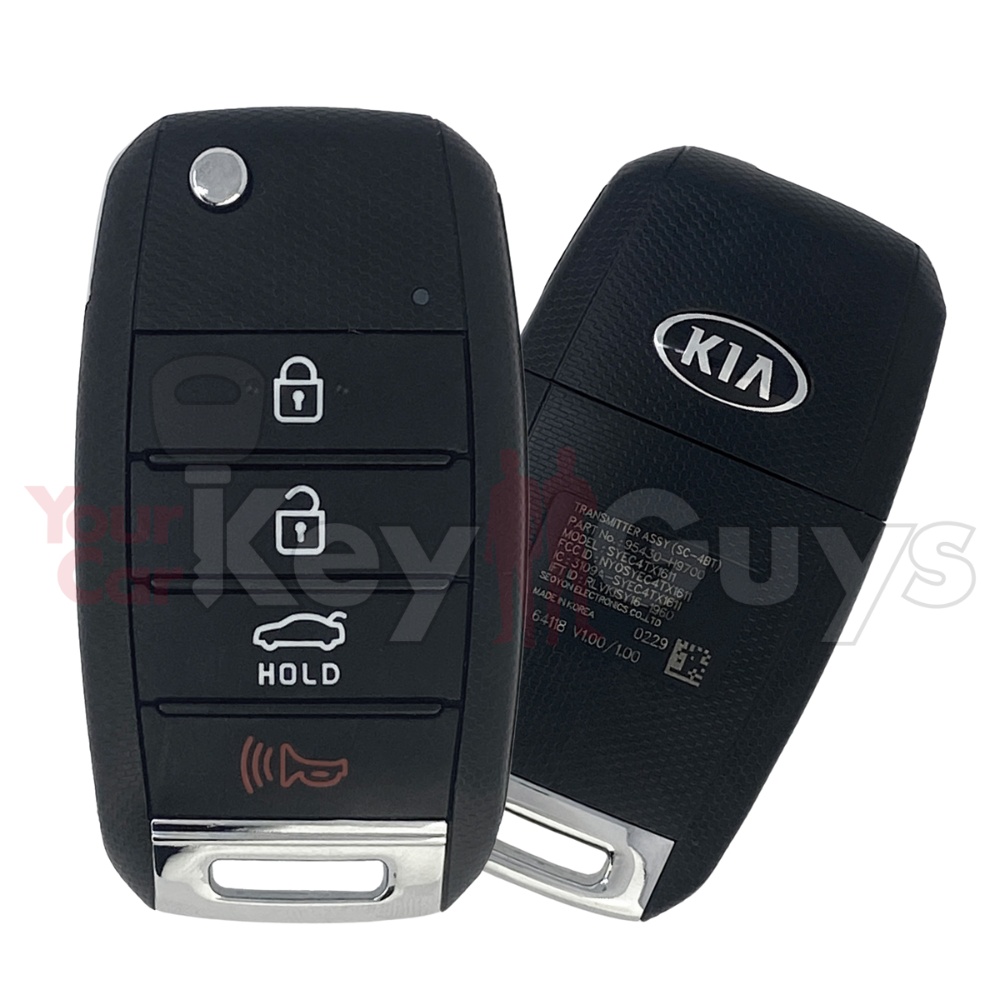 2018-2021 Kia Rio 4B Trunk Flip Key H9700 NYOSYEC4TX1611