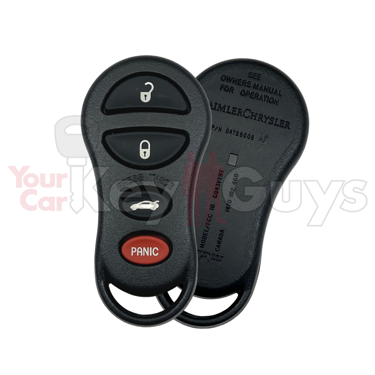 2000-2006 4B Chrysler | Dodge Keyless Entry Remote - GQ43VT9T