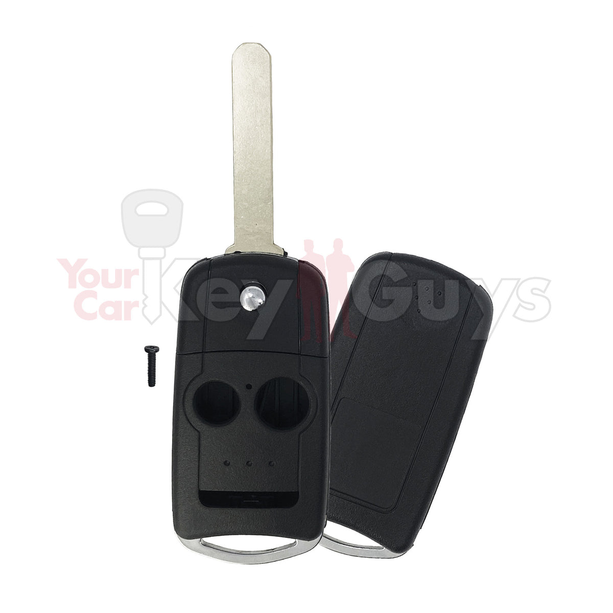 New Flip Key Fob Shell Case For Acura - Keyless Entry Remote Replacement Housing (Case Only, No Electronics)