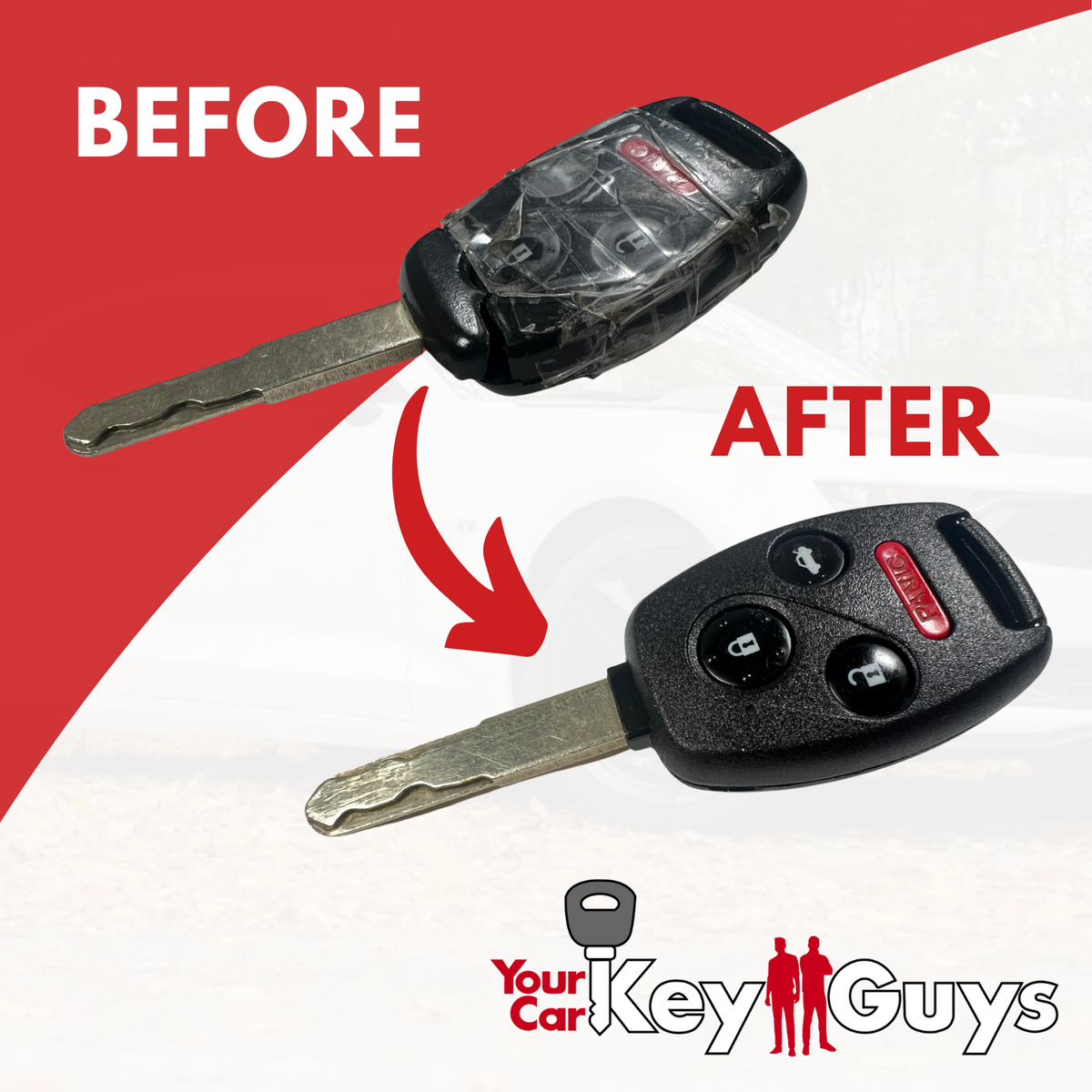 Honda RHK Shell Repair Kit No Cutting Required Your Car Key Guys