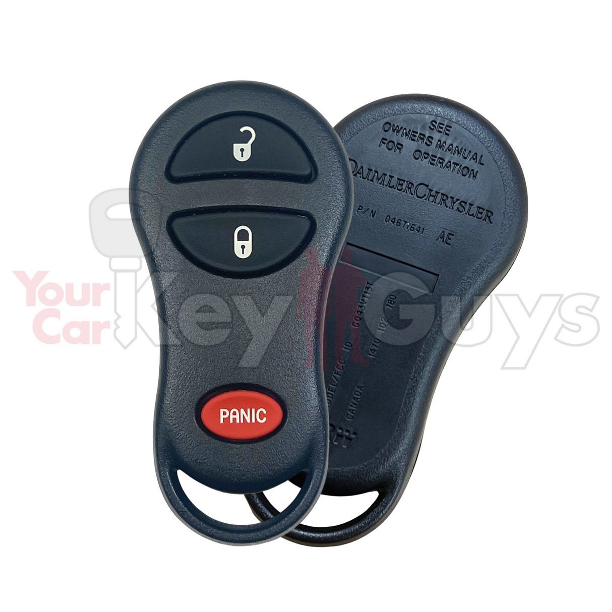2001-2005 Chrysler PT Cruiser 3B Keyless Entry Remote GQ43VT13T