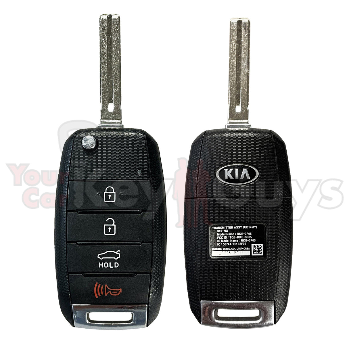 2014-2017 Kia Rio 4B Trunk Flip Key TQ8-RKE-3F05