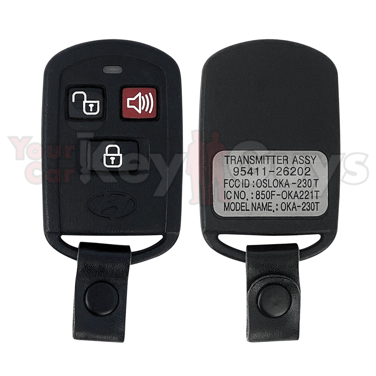 2000-2006 Hyundai XG300 | XG350 | Elantra | Santa Fe 3B Remote OSLOKA-230T