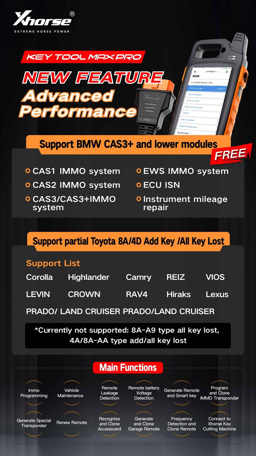 VVDI X Horse Key Tool MAX Pro Scanner & Programmer