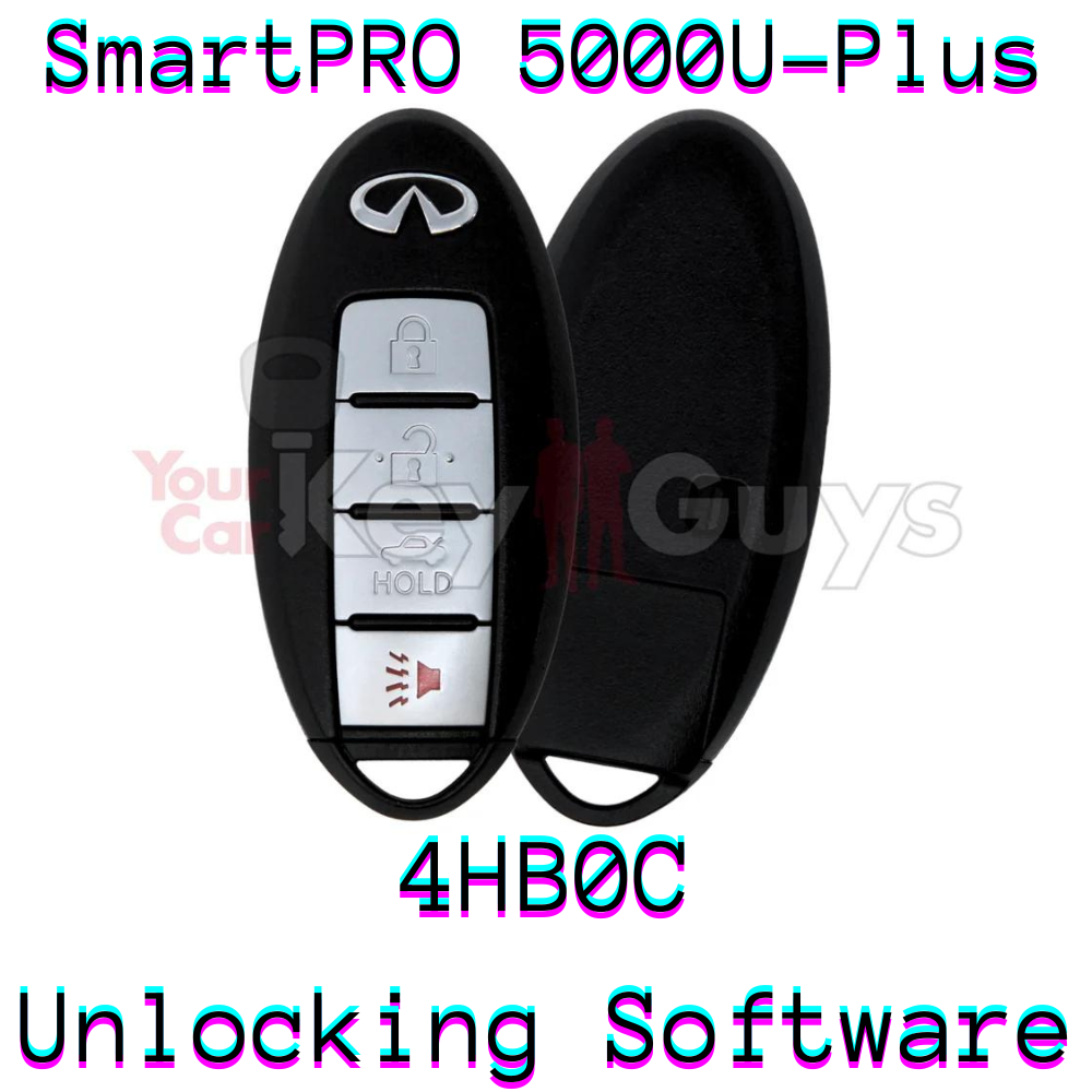 SmartPro 5000U Smart Key Unlocking Software Infiniti 4B Trunk KR5S180144204 4HB0C