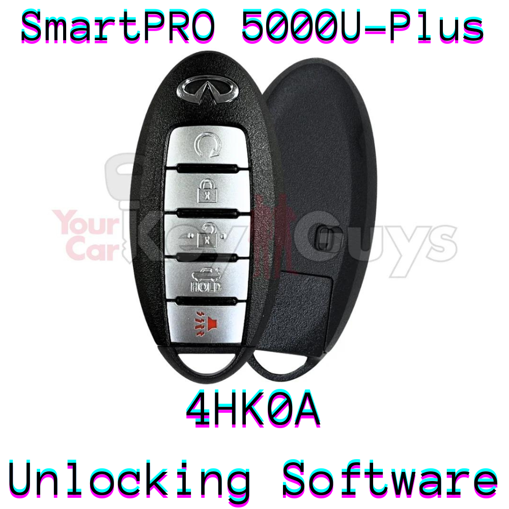 SmartPro 5000U Smart Key Unlocking Software Infiniti 5B Trunk KR5S180144014 4HK0A