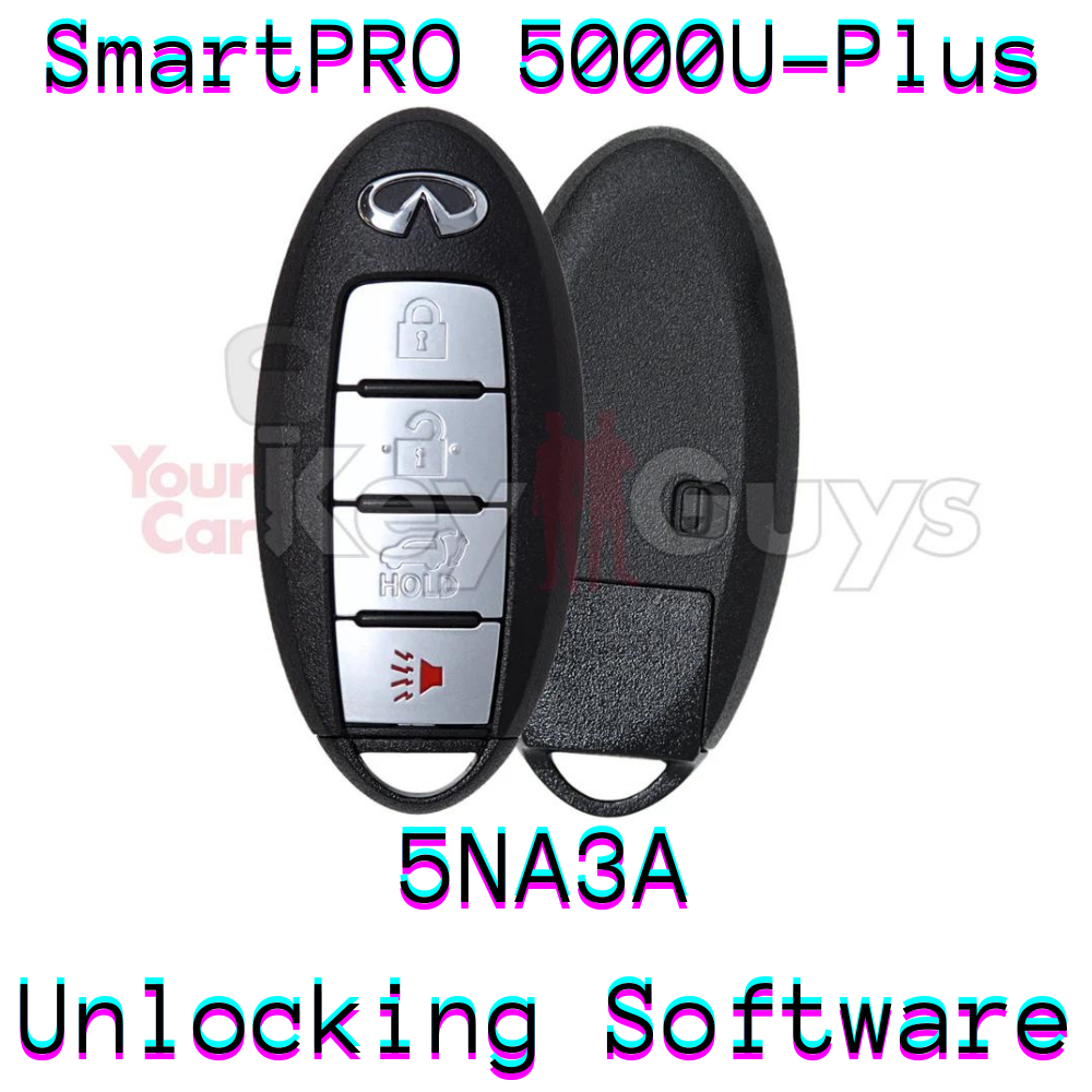 SmartPro 5000U Smart Key Unlocking Software Infiniti 4B Hatch KR5TXN1 5NA3A