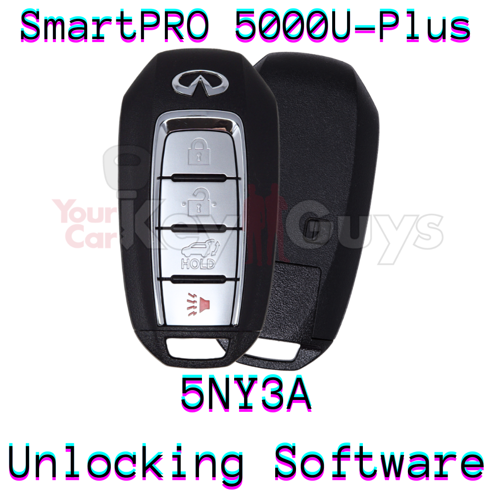 SmartPro 5000U Smart Key Unlocking Software Infiniti 4B Hatch KR5TXN1 5NY3A