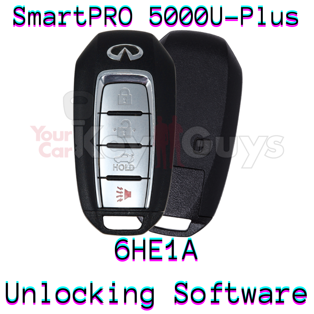 SmartPro 5000U Smart Key Unlocking Software Infiniti 4B Trunk KR5TXN7 6HE1A